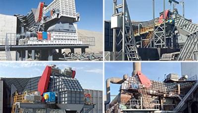 Tagebau-Kohlenbergwerk, das den Prozess des Kohlezubringerbrechers anwendet, ...